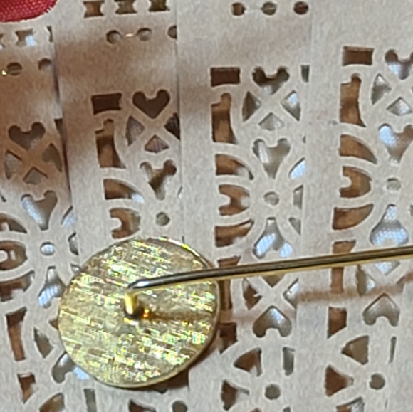 Gold Monogrammed Stick Pin Old Fashion HAT PIN - Picture 3 of 6